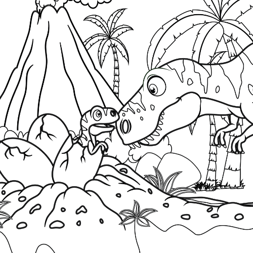 baby velociraptor coloring pages