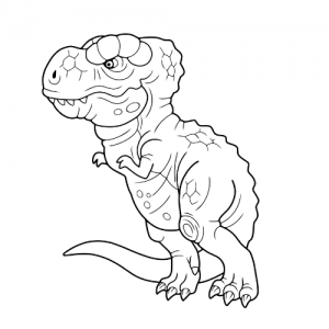 t rex coloring page