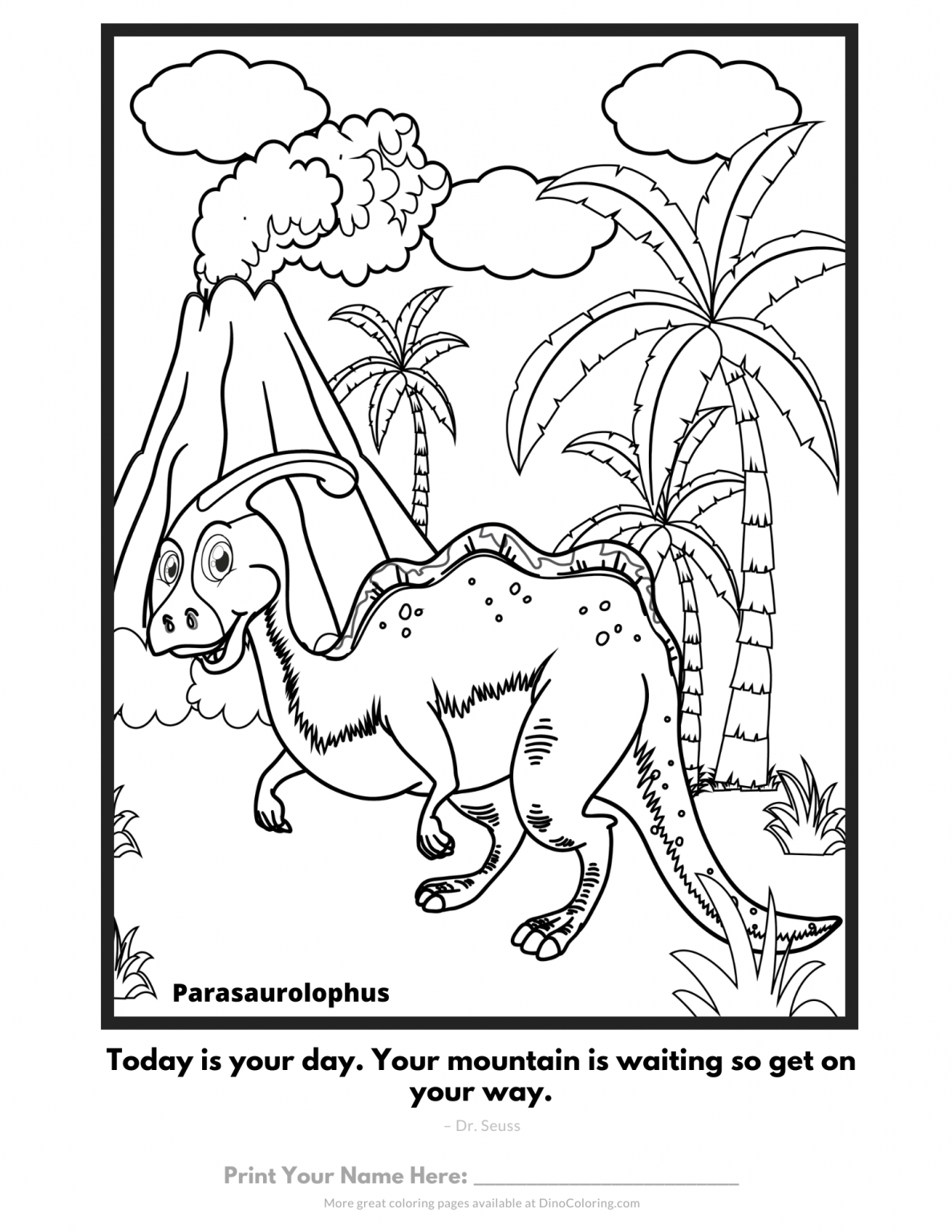 parasaurolophus coloring