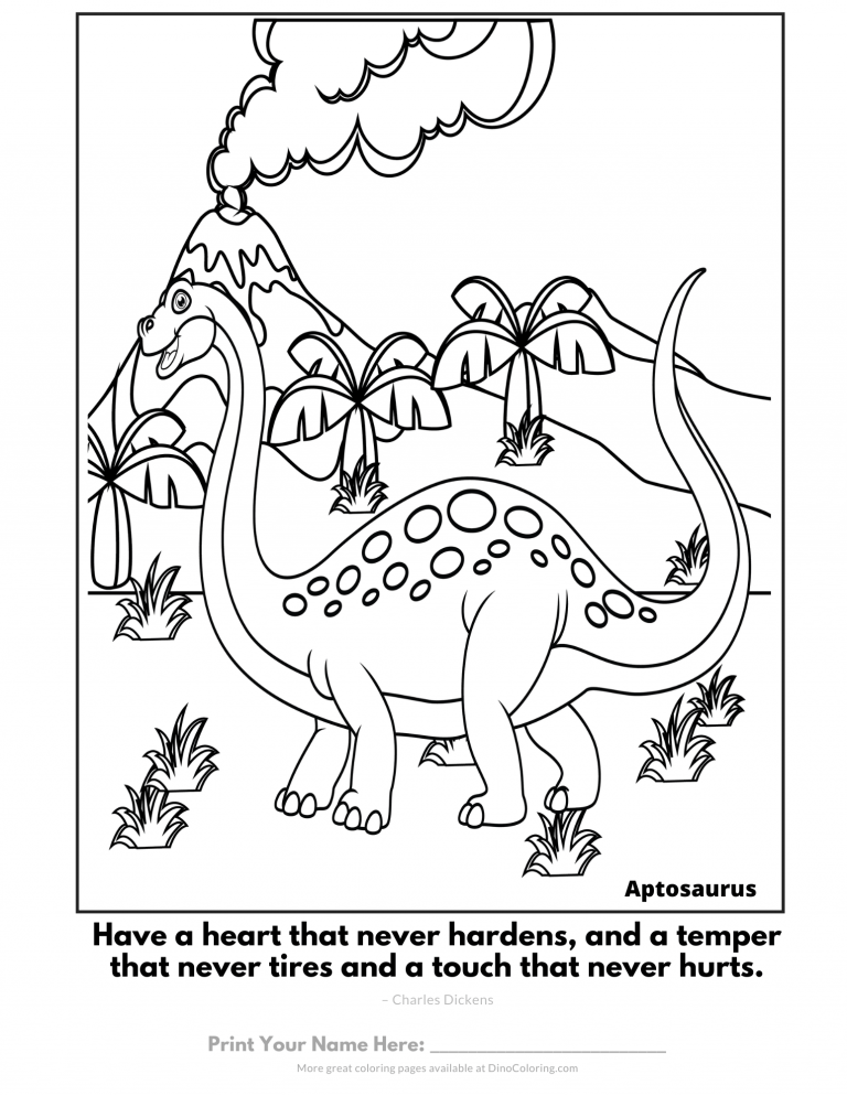 apatosaurus coloring page