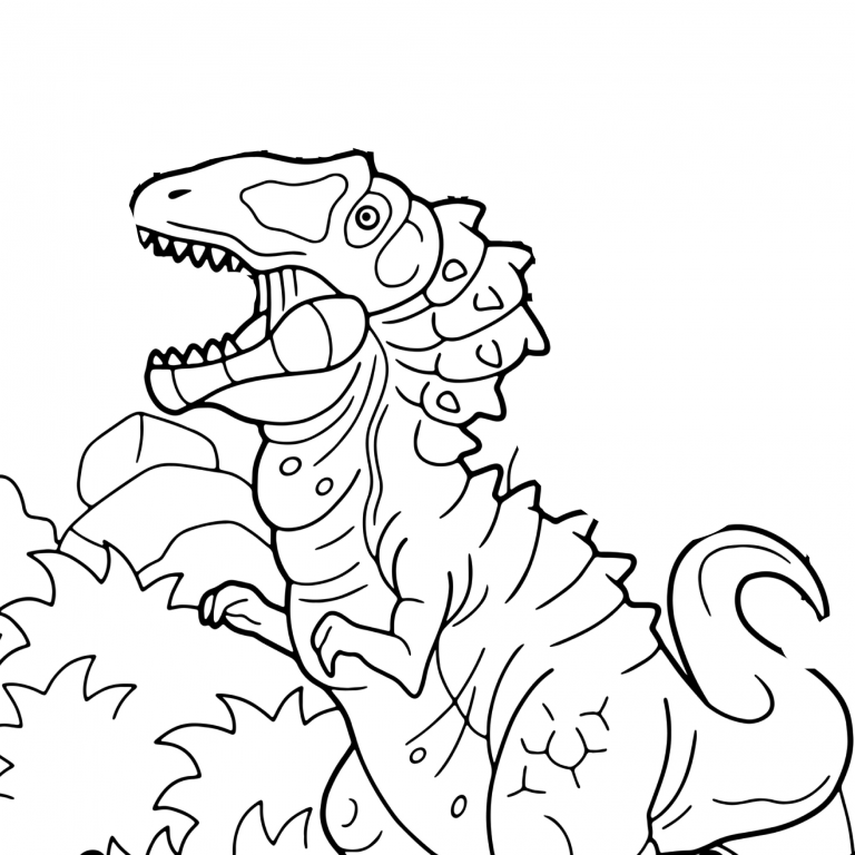 Carcharodontosaurus coloring pages - Dinosaur Coloring Pages