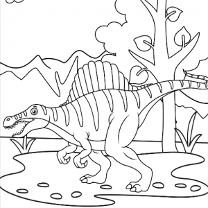 spinosaurus coloring pages dinosaur coloring pages