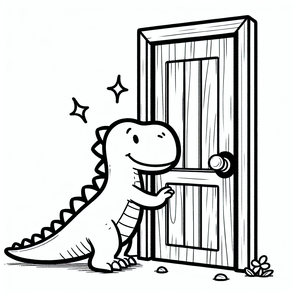 Dinosaur Knock Knock Jokes for Kids - Dinosaur Coloring Pages