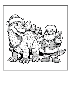This Stegosaurus Wanted to Meet Santa Claus