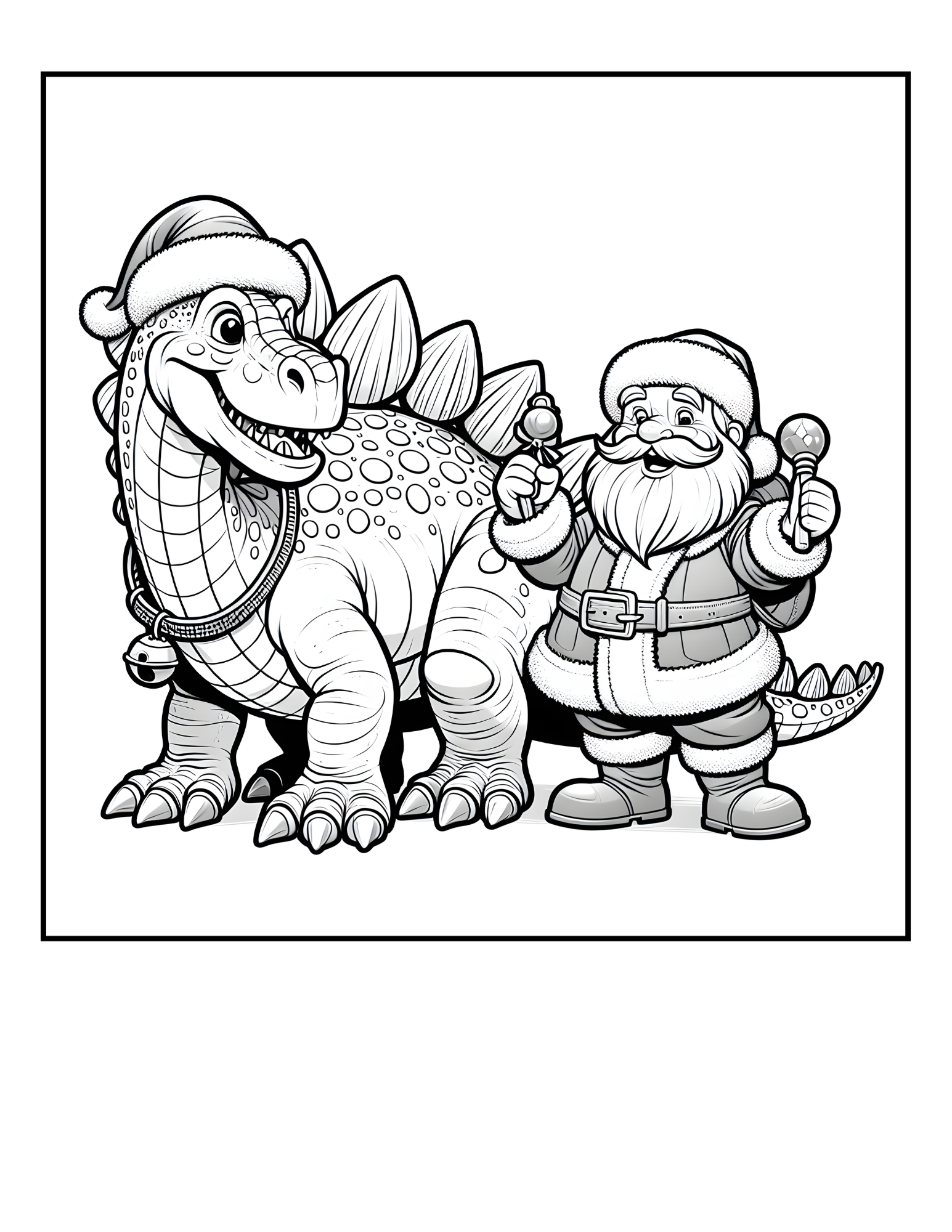 this-stegosaurus-wanted-to-meet-santa-claus-dinosaur-coloring-pages