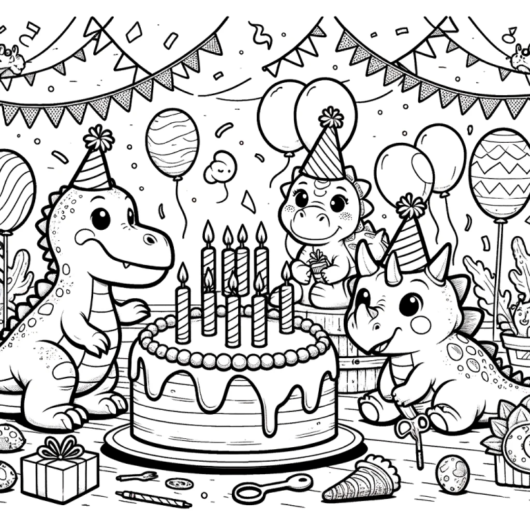 joyous baby dino birthday party